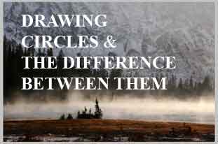 drawing circles and the difference between them