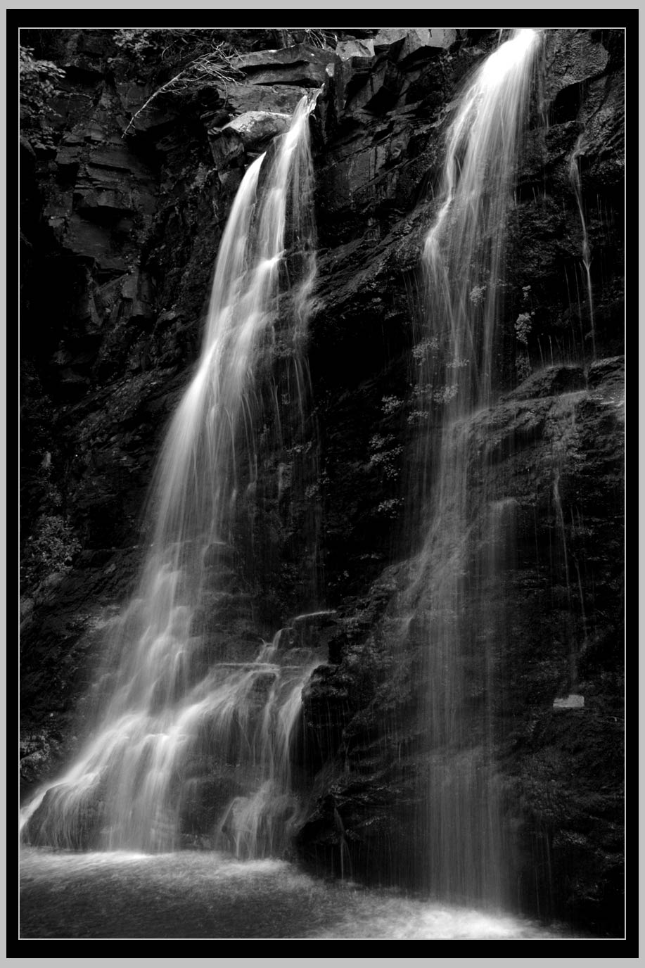 'Two Sisters,' Rockwell Falls, Two Medicine Area, Glacier National Park, Montana 