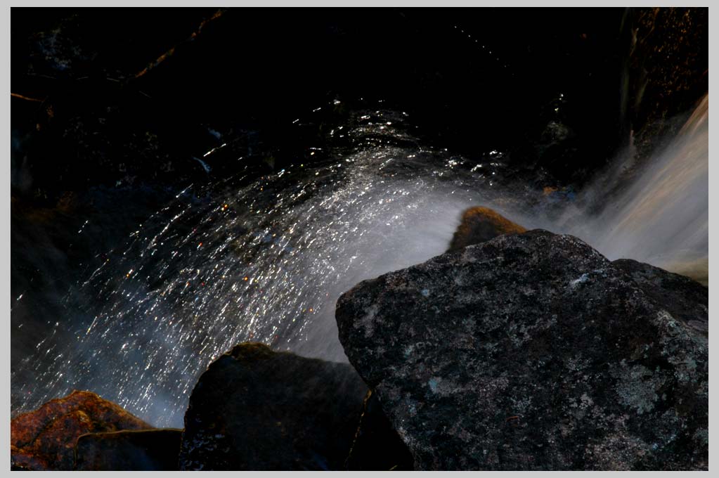 CLIFF CREGO | Dipper Falls, afternoon sparkles (VIII.25.08), Eagle Cap Wilderness 