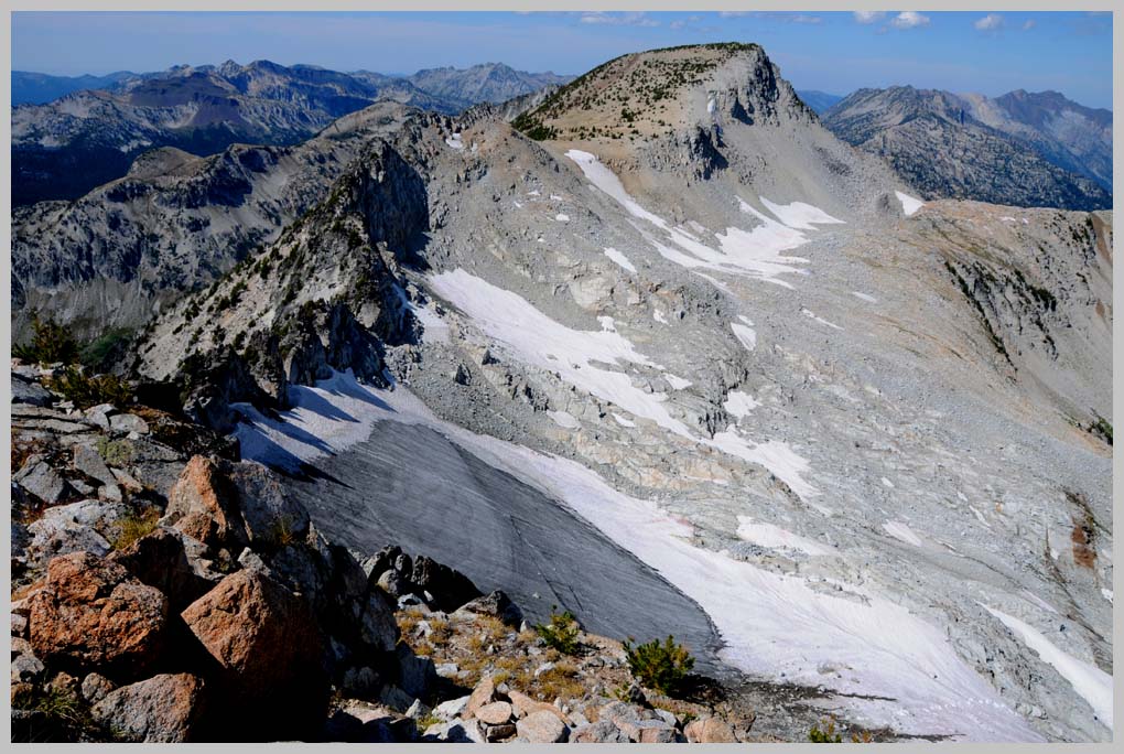 VIEW NORTH from (Lost) Glacier Peak to Eagle Cap