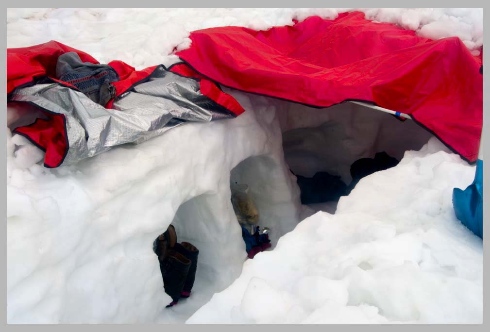 CLIFF CREGO | A "Keyhole Kiva," the kind of snowshelter 