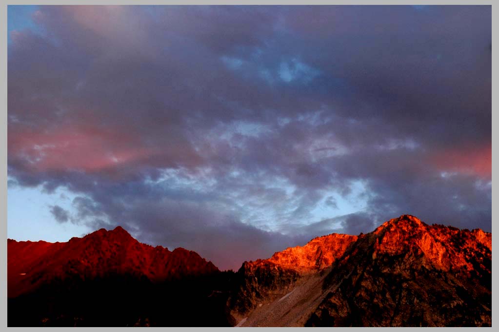 CLIFF CREGO | Last Light on Granite Mountain, view East, Eagle Cap Wilderness