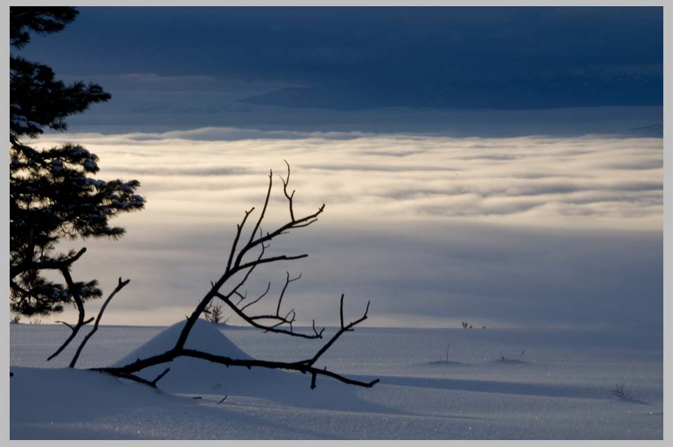 CLIFF CREGO | New Year's Snow, above inversion