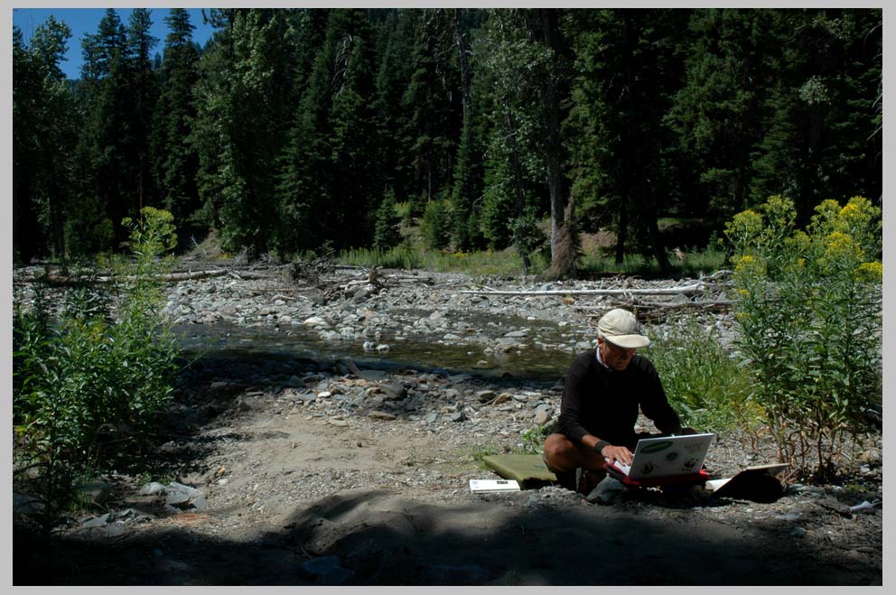 Streamside Fieldwork, East Eagle Valley , South Wallowas, Cliff Crego