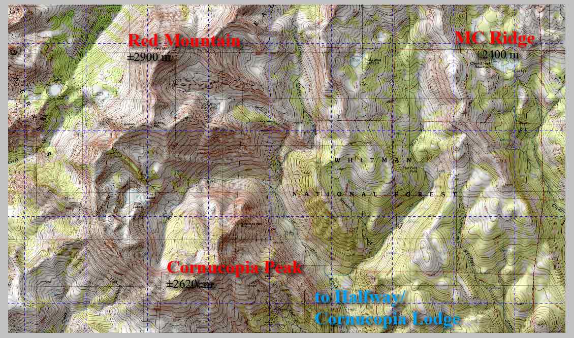 CLIFF CREGO | TOPO—NORWAY BASIN & what I call MC Ridge (Mountain/Canyon Ridge)
