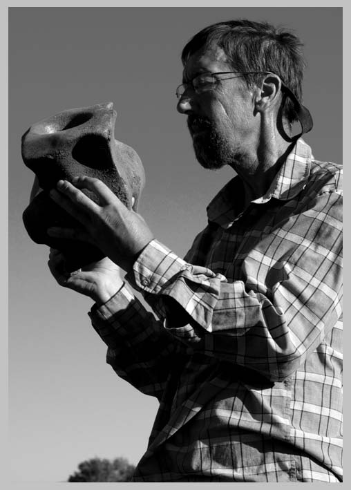 CLIFF CREGO | FRIEND, Whit Deschner, with 2011 Great Salt Lick Contest sculpture prospect . . . 