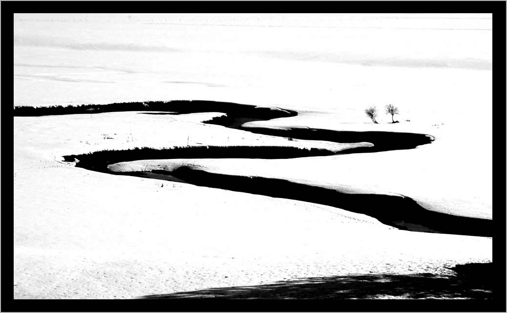 CLIFF CREGO | April Snowmelt Meander, the Elkhorns, Oregon