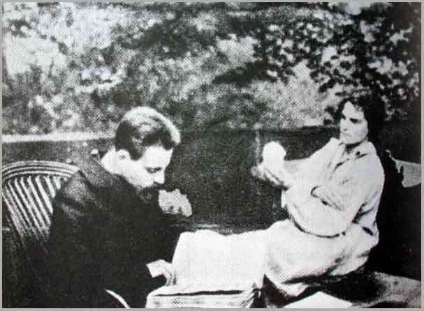 rilke with clara westhoff (1906)