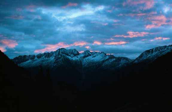 fall alpine sky